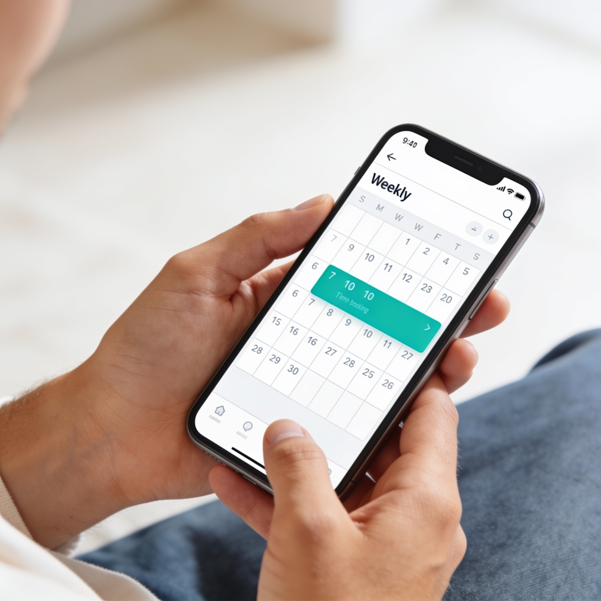 Scheduling pickup on phone